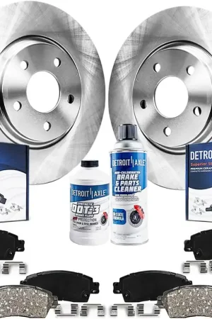 10pc Front & Rear Disc Rotors and Ceramic Brake Pads Kit Worldwide Shipping