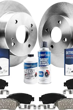 10pc Front & Rear Disc Rotors and Ceramic Brake Pads Kit Time-Limited