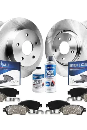 10pc Front & Rear Disc Rotors and Ceramic Brake Pads Kit Express Delivery