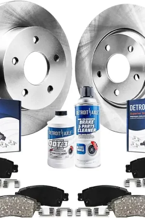 10pc Front & Rear Disc Rotors and Ceramic Brake Pads Kit Limited Offer