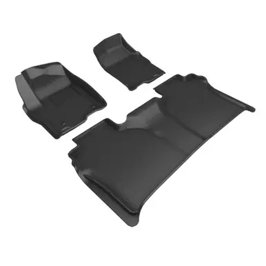 3D MAXpider 19-24 GMC Sierra Kagu 1st & 2nd Row Floormats - Black - L1GM03201509 Cheap